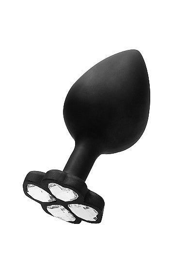 Plug anal de diamante de la suerte de medianoche