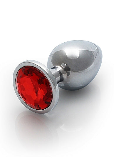 Plug Anal Plata Mediano Scarlet Jewel