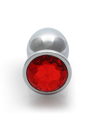 Plug Anal Plata Mediano Scarlet Jewel