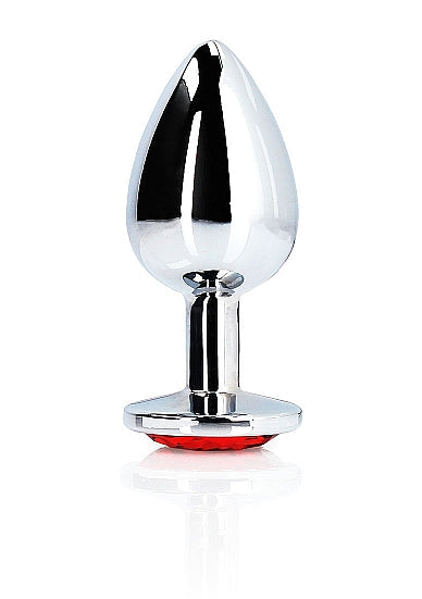 Plug Anal Plata Mediano Scarlet Jewel