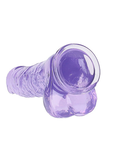 Realrock Consolador Realista Con Bolas 10in Morado
