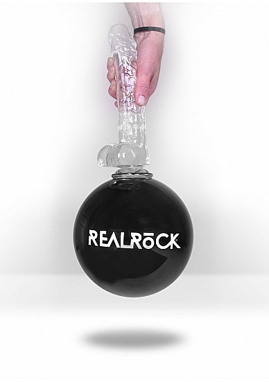 Realrock Consolador Realista Con Bolas 10in Morado