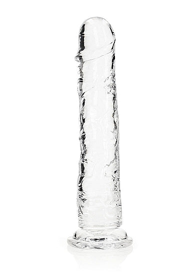 Realrock Consolador Recto Realista 11in Transparente
