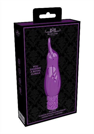 Bala de silicona recargable color morado brillante de Royal Gems