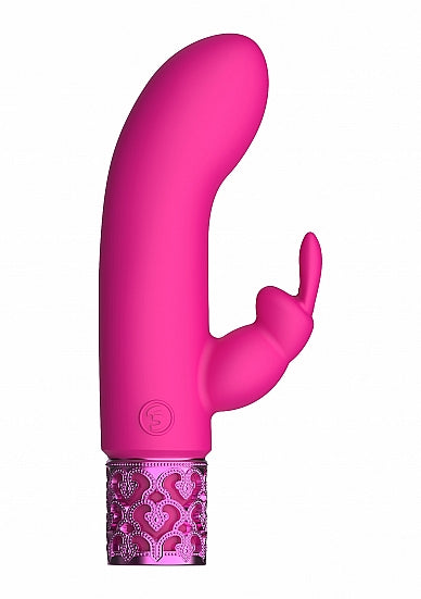 Bala de silicona recargable rosa deslumbrante Royal Gems