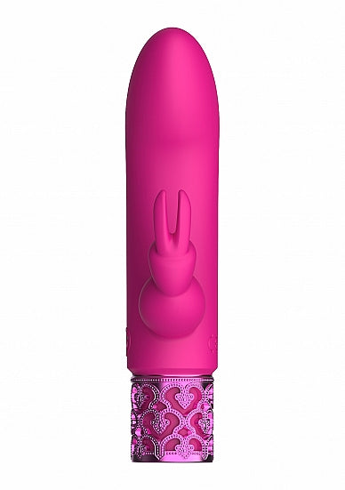 Bala de silicona recargable rosa deslumbrante Royal Gems
