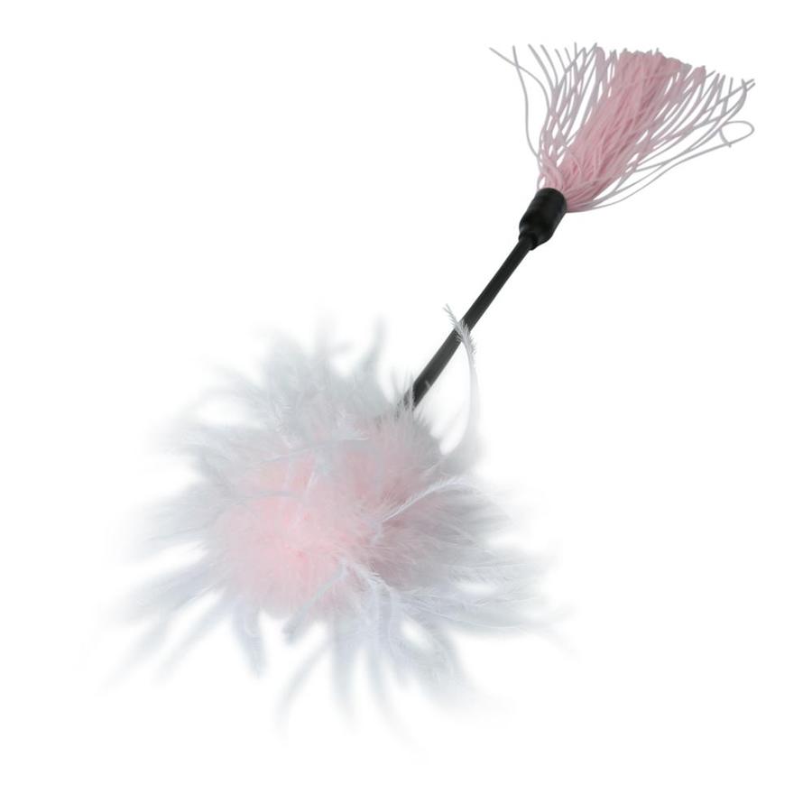 Eclipse Whipper Tease Tickler en rosa y blanco