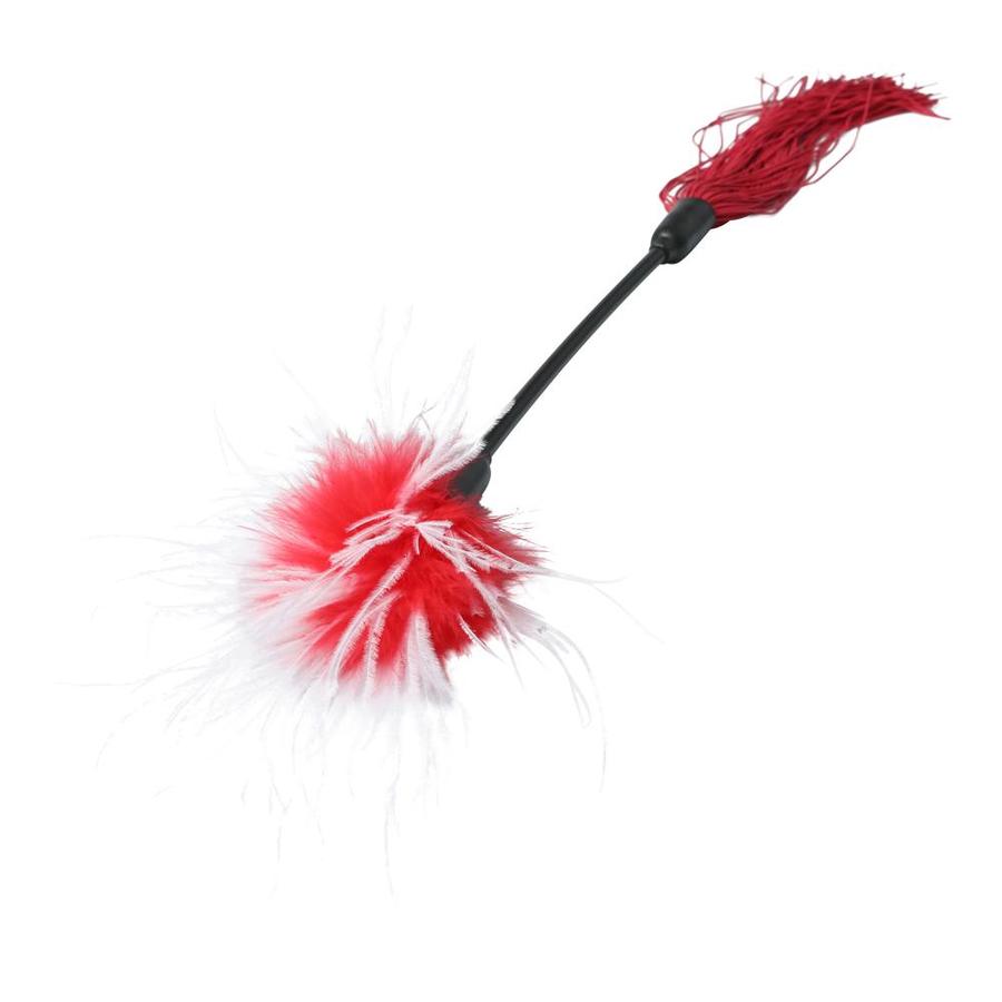 Eclipse Whipper Tease Tickler en rojo y blanco