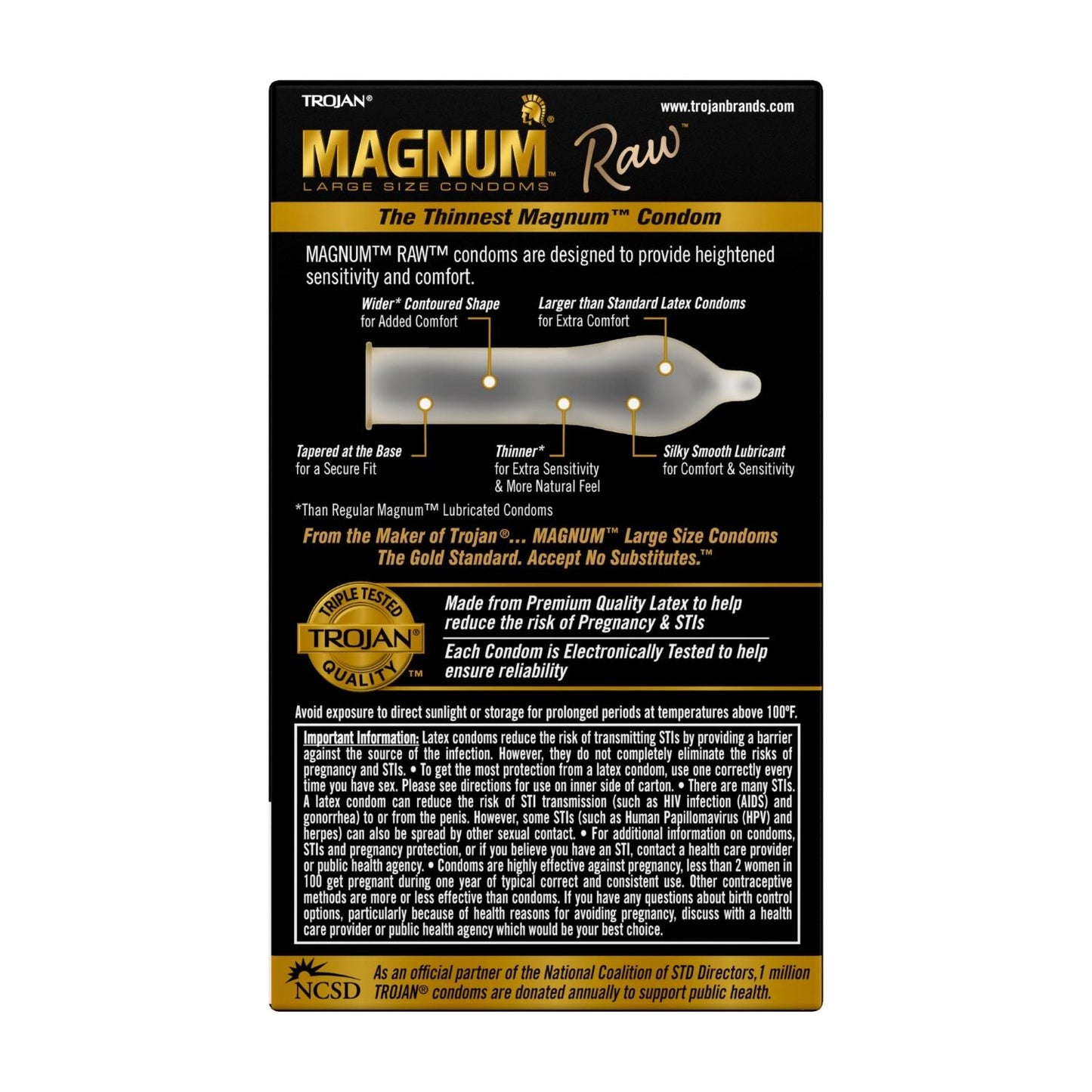 Trojan Magnum crudo paquete de 10
