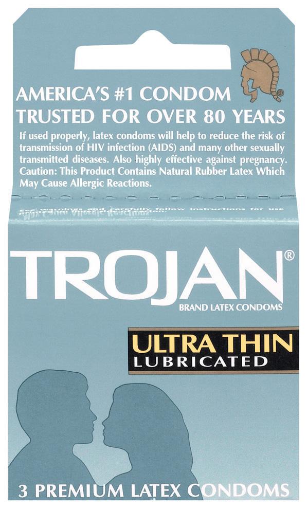 Lubricante ultrafino Trojan, paquete de 3