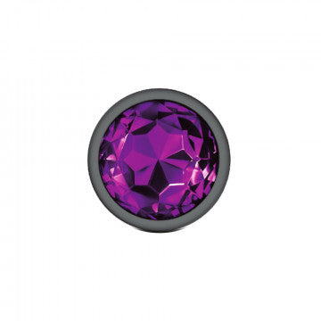 Cheeky Charms Plug Anal Redondo Grande Púrpura Gunmetal