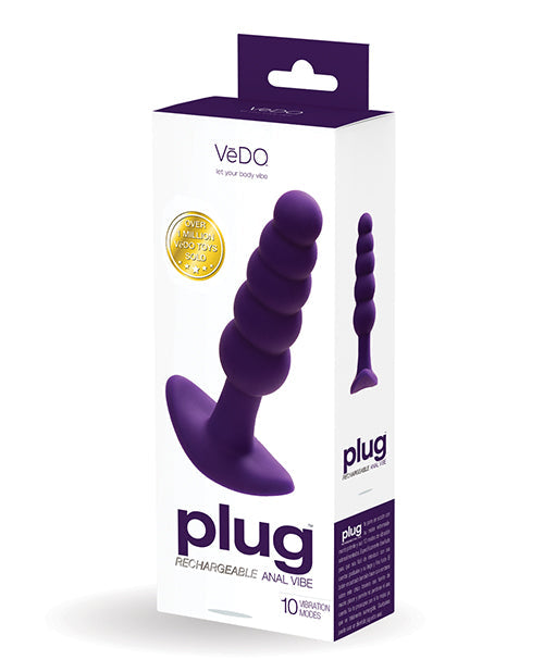 Vedo Plug Plug Anal Recargable Morado Profundo