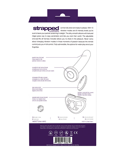 Correa recargable Vedo Strapped en morado oscuro