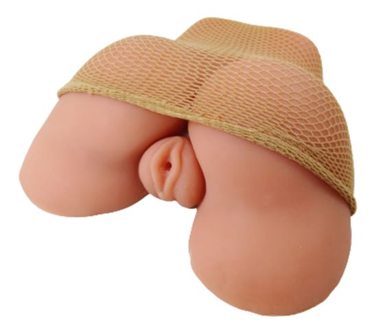 Cloud 9 Realistic Pussy & Ass Body Mold Tan W/ Spread Legs