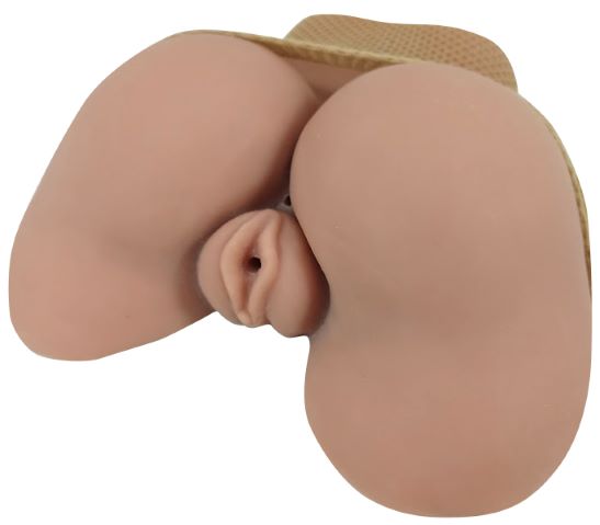 Cloud 9 Realistic Pussy & Ass Body Mold Tan W/ Spread Legs