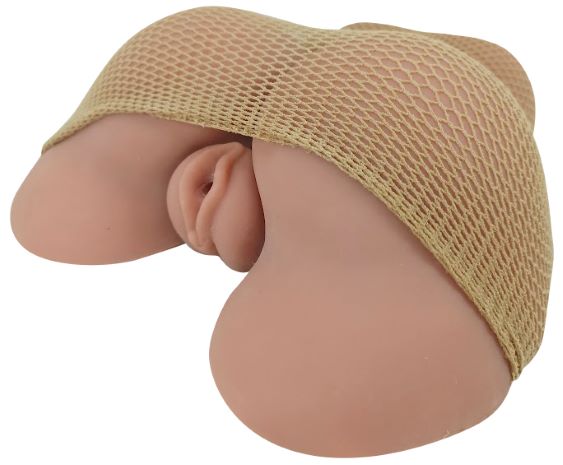 Cloud 9 Realistic Pussy & Ass Body Mold Tan W/ Spread Legs