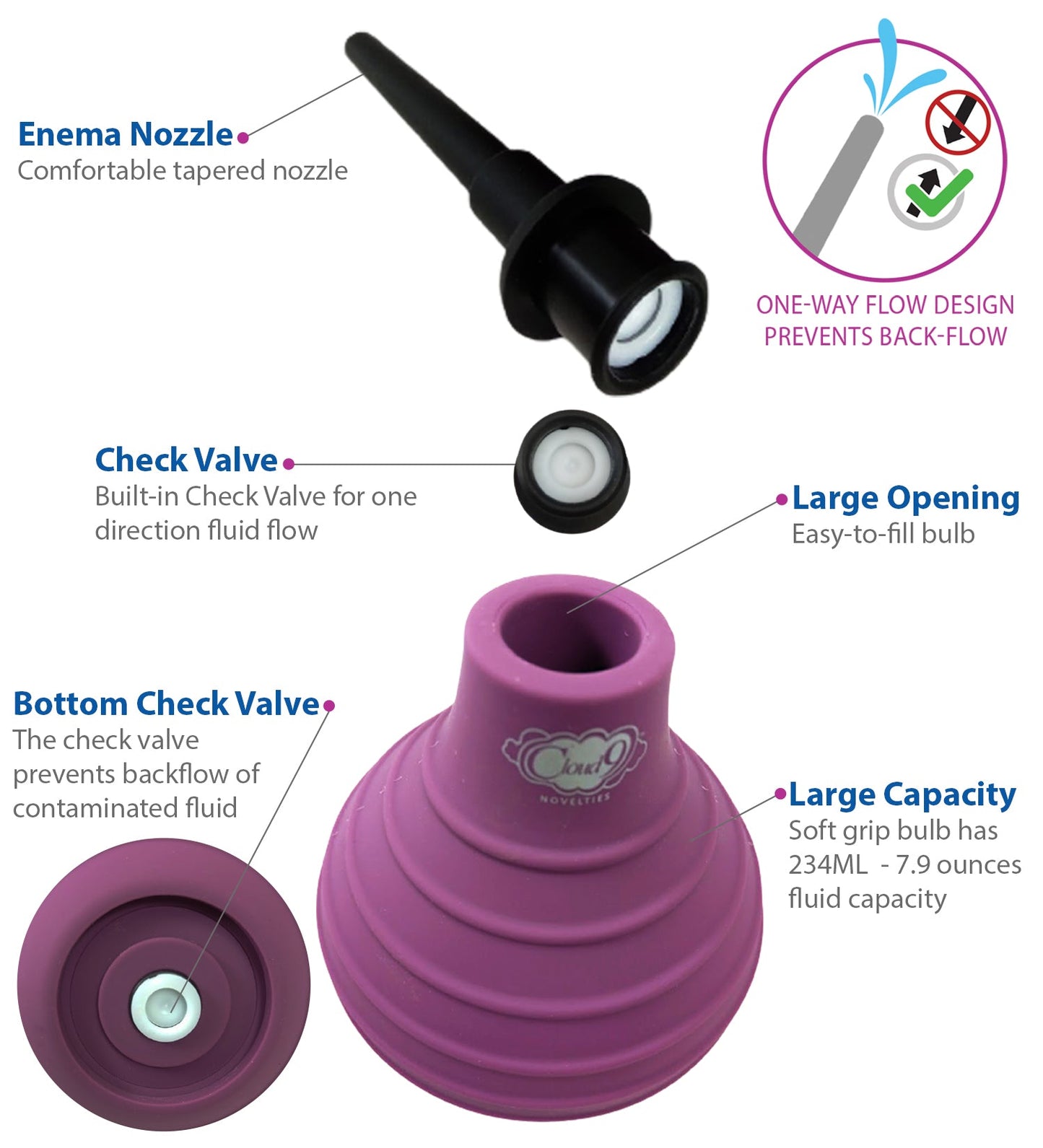 Wellness Silicone Enema Douche