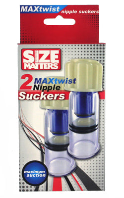El tamaño importa 2 ventosas para pezones Max Twist