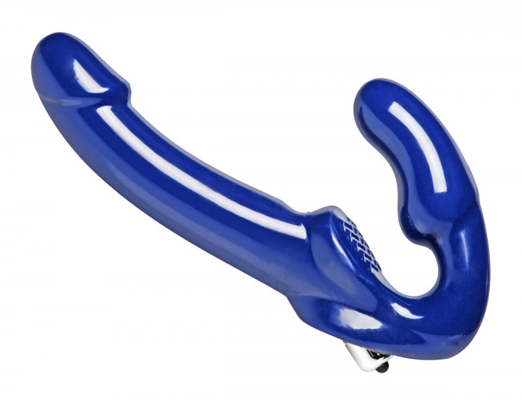 Strap U Revolver Sin Tirantes Correa En Consolador Azul