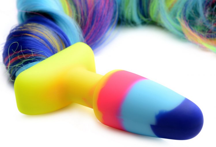 Rainbow Fantasy Unicorn Tail Plug