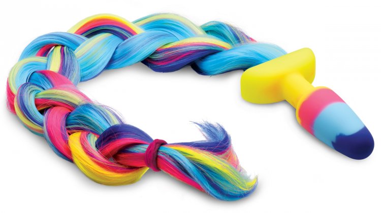 Rainbow Fantasy Unicorn Tail Plug