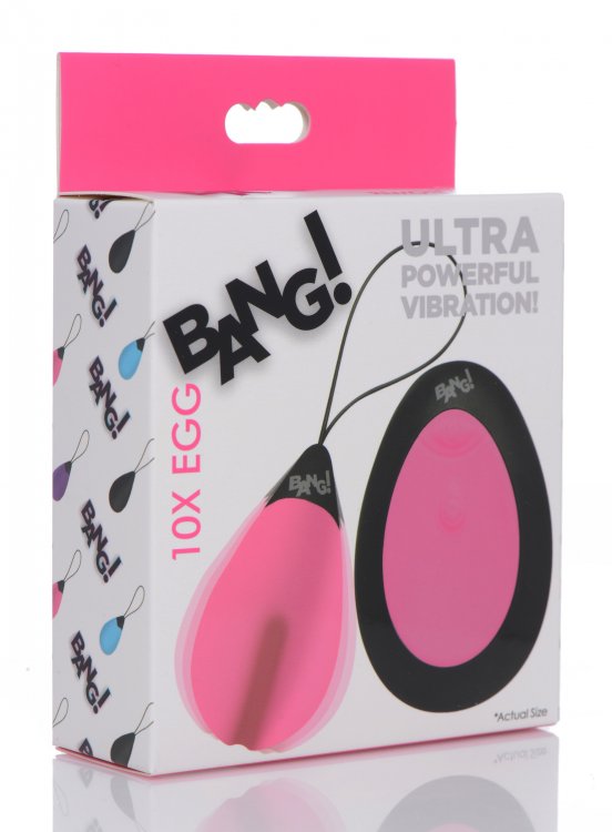 Blush 10x Vibrating Silicone Egg W/ Remote Pink