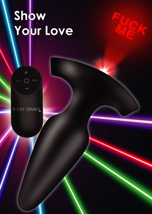 Laser Fuck Me Small Anal Plug con control remoto de Booty Sparks