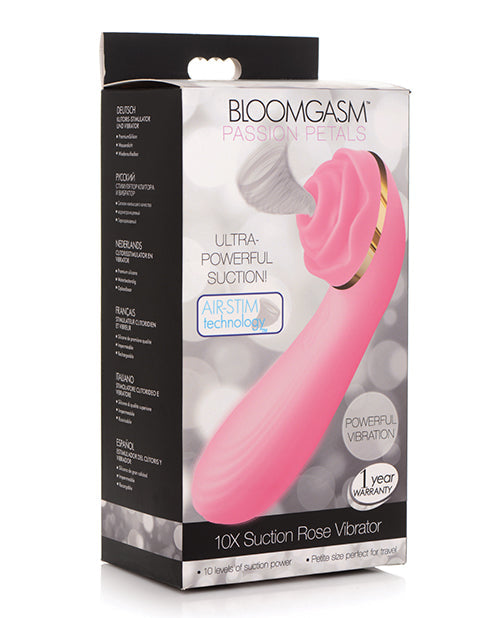Passionate Petals Suction Rose Vibrator Pink