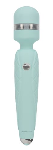 Vibrador Pillow Talk Cheeky Wand con cristal de Swarovski en verde azulado