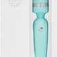 Vibrador Pillow Talk Cheeky Wand con cristal de Swarovski en verde azulado