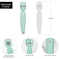 Vibrador Pillow Talk Cheeky Wand con cristal de Swarovski en verde azulado