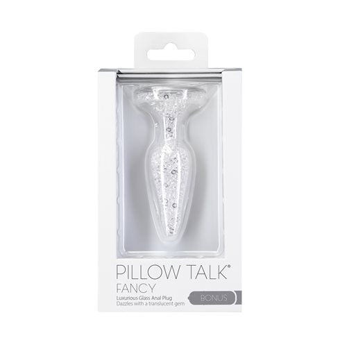 "Fancy" Glass Anal Plug Translucent