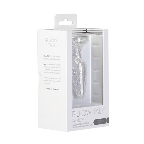 "Fancy" Glass Anal Plug Translucent