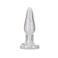 "Fancy" Glass Anal Plug Translucent