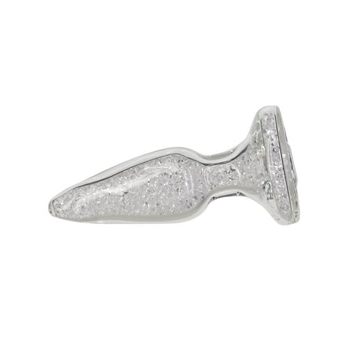 "Fancy" Glass Anal Plug Translucent