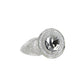 "Fancy" Glass Anal Plug Translucent