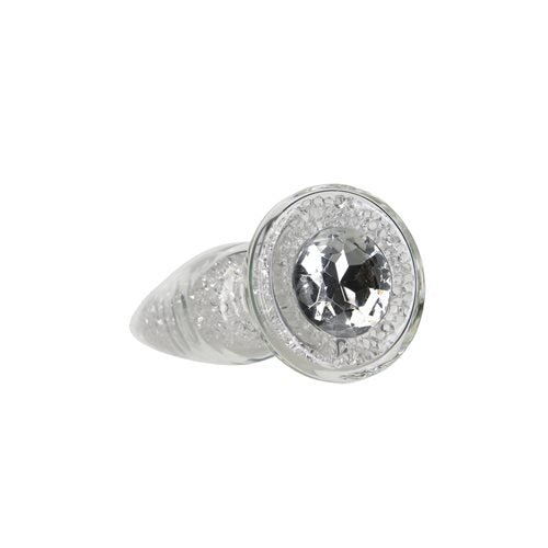 "Fancy" Glass Anal Plug Translucent