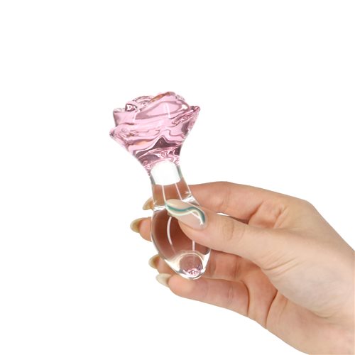 Plug Anal de Vidrio "Rosy" Rosa