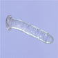 Addiction Crystal 7 Vertical Dong Clear Tpe W/ Bullet "