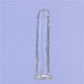 Addiction Crystal 7 Vertical Dong Clear Tpe W/ Bullet "