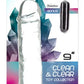 Addiction Crystal 9 Vertical Dong Clear Tpe W/ Bullet "