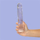 Addiction Crystal 9 Vertical Dong Clear Tpe W/ Bullet "