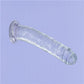 Addiction Crystal 9 Vertical Dong Clear Tpe W/ Bullet "