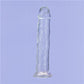 Addiction Crystal 9 Vertical Dong Clear Tpe W/ Bullet "