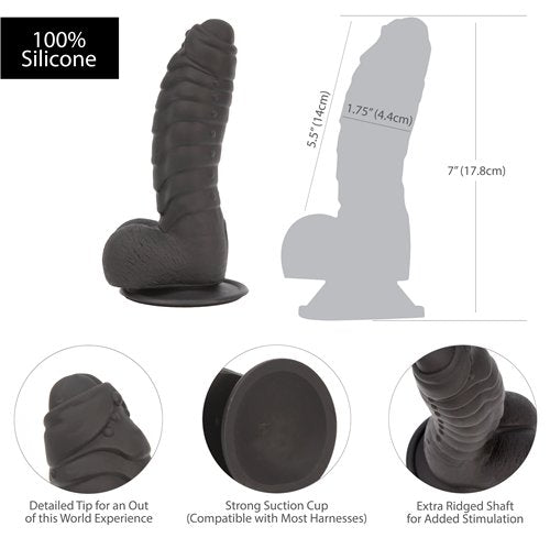Adicción 100% Silicona Ben 7 Negro"