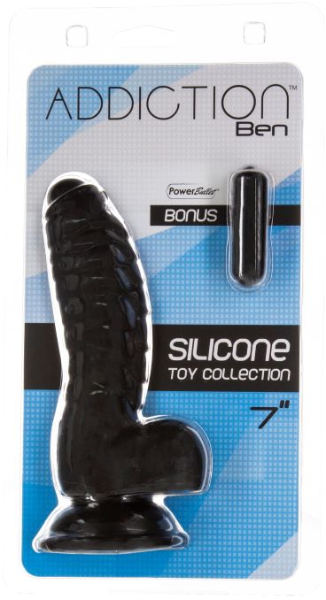 Adicción 100% Silicona Ben 7 Negro"