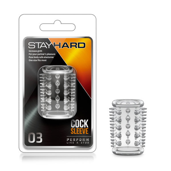 Stay Hard Cock Sleeve 03 Transparente