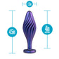 Plug Anal Silicona "Zafiro Remolino"