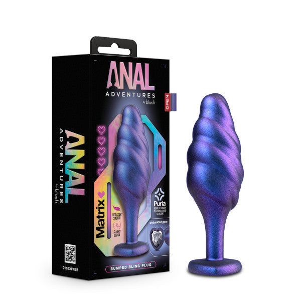 Plug Anal de silicona "Sapphire Bump"