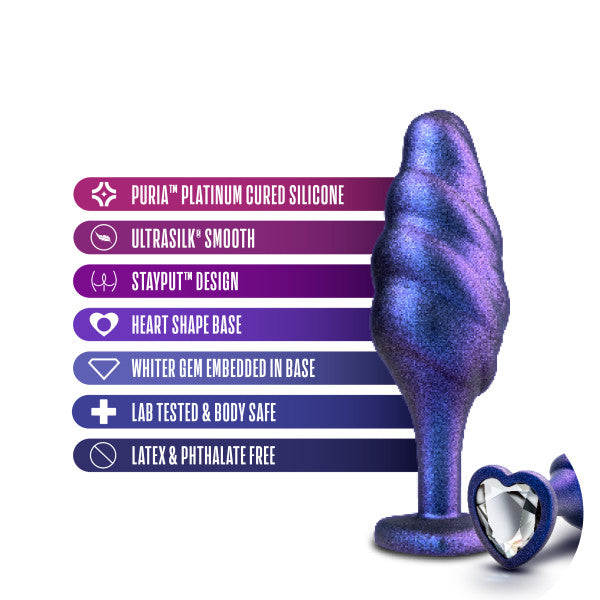 Plug Anal de silicona "Sapphire Bump"
